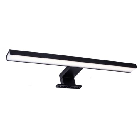 Applique bagno specchio LED 8W 4000K nera 40cm IP44