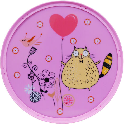 Applique bambini Polux DIDI tonda rosa multicolore 2xE14