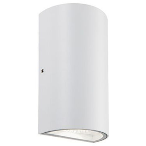 Applique Biemissione Contemporanea Trump Alluminio Bianco 6+6W Led 3000K