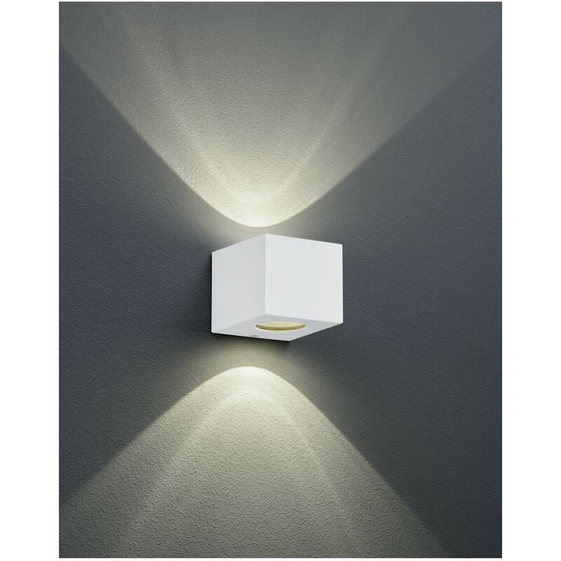 Image of Applique Biemissione Da Esterno Cordoba Led Dimmerabile IP44 Bianco Trio Lighting