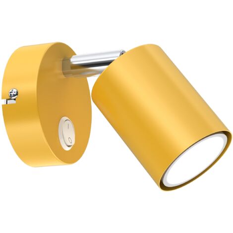 Applique bimbo gialla con interruttore Fun GU10 Luminex