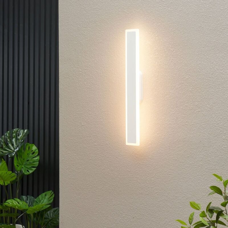 Kosilum - Applique blanche led intérieur ou extérieur 62,5 cm - Mattea