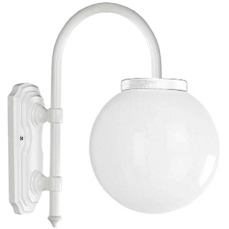 Applique classique boom IP44 E27 42W Blanc Applique classique boom IP44 E27 42W Blanc