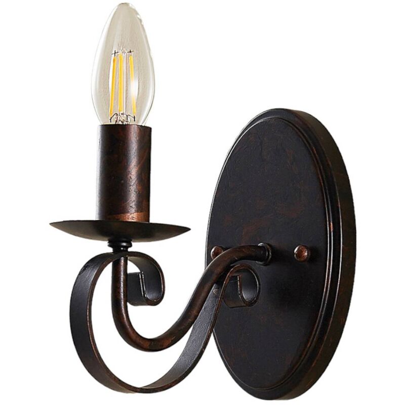 Applique Murale à intensité variable 'Caleb' en métal pour couloir