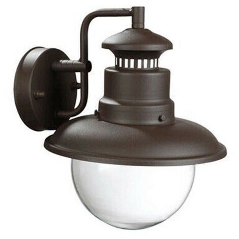 Applique da esterno verso il basso Sovil calipso ip44 e27 marrone