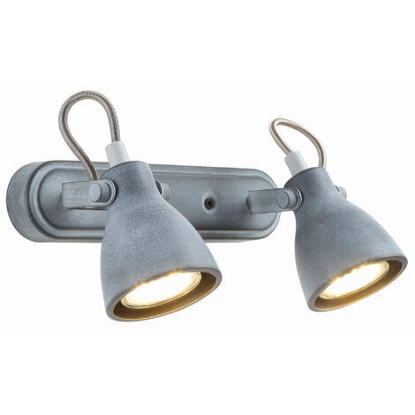 Applique Candellux ASH 92-64400 grigia 2xGU10 metallo