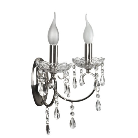 Applique Candellux Aurora 22-96138 chromée cristal 2xE14