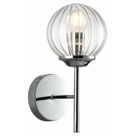 Applique Candellux BEST E14 40W cromo vetro trasparente