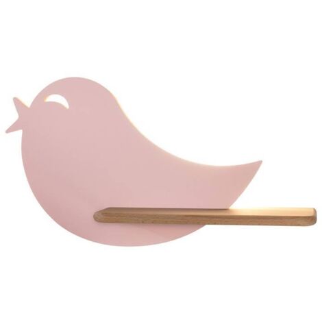 Applique Candellux BIRD rosa/legno LED 4W 4000K 250lm