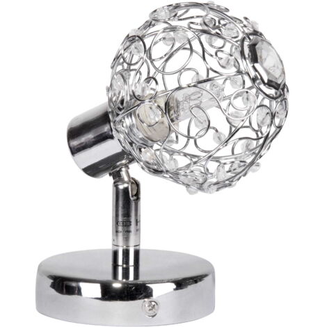 Applique Candellux Collar 91-13637 chrome à cristal G9