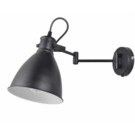 Applique Candellux Espera metallo nero/bianco E14 1 luce