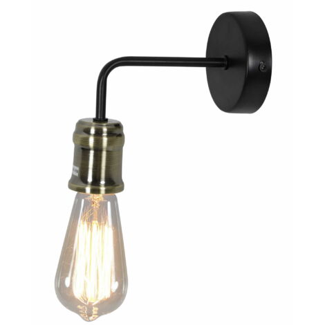 Applique Candellux Goldie 21-56160 nera ottone E27 1L