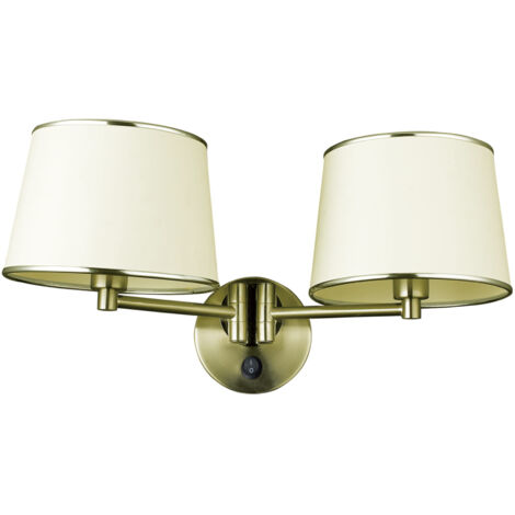 Applique Candellux Ibis 22-01309 ottone bianco 2xE14
