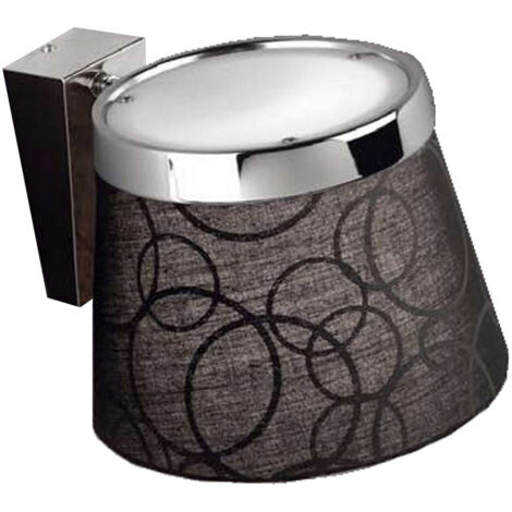 Applique Candellux Impresja 21-46324 nero/cromo E27 1 luce