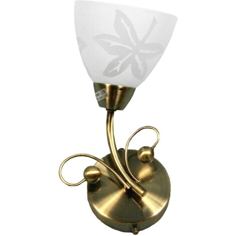 Applique Candellux Leila laiton blanc E14 1x IP20 40W