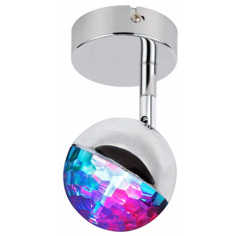 Applique Candellux Party 91-67753 LED RGB cromo 15 cm