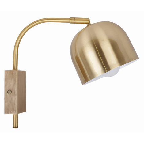 Applique Candellux RUPI ottone/legno E27 orientabile