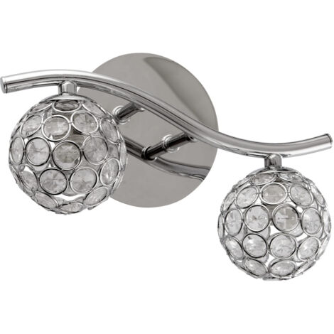 Applique Candellux Starlet 92-85798 chromée cristal 2xG9