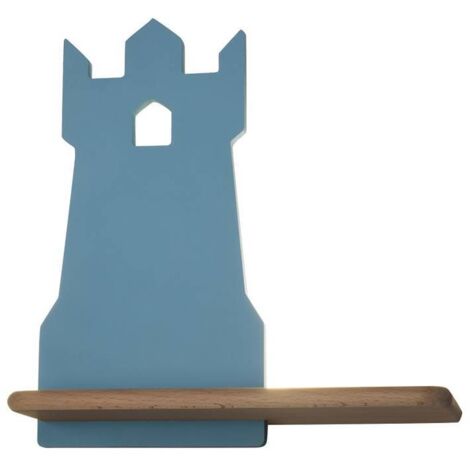 Applique Candellux Tower LED 4W 4000K blu legno chiaro