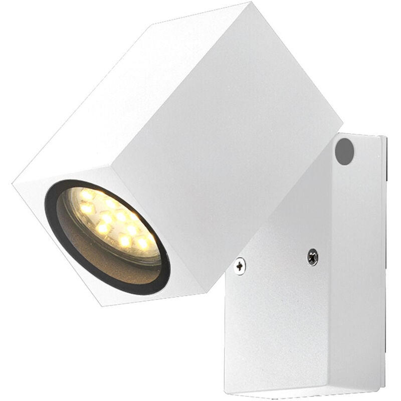 Applique LED murale pour 1 ampoule 1xGU10 étanche IP44 Blanc