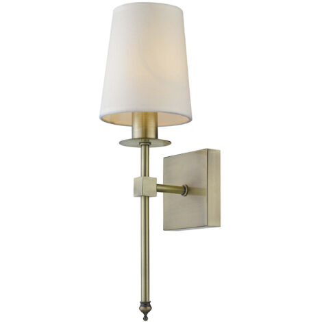 Applique Casoli patina con paralume ecru 1xE14 Light Prestige