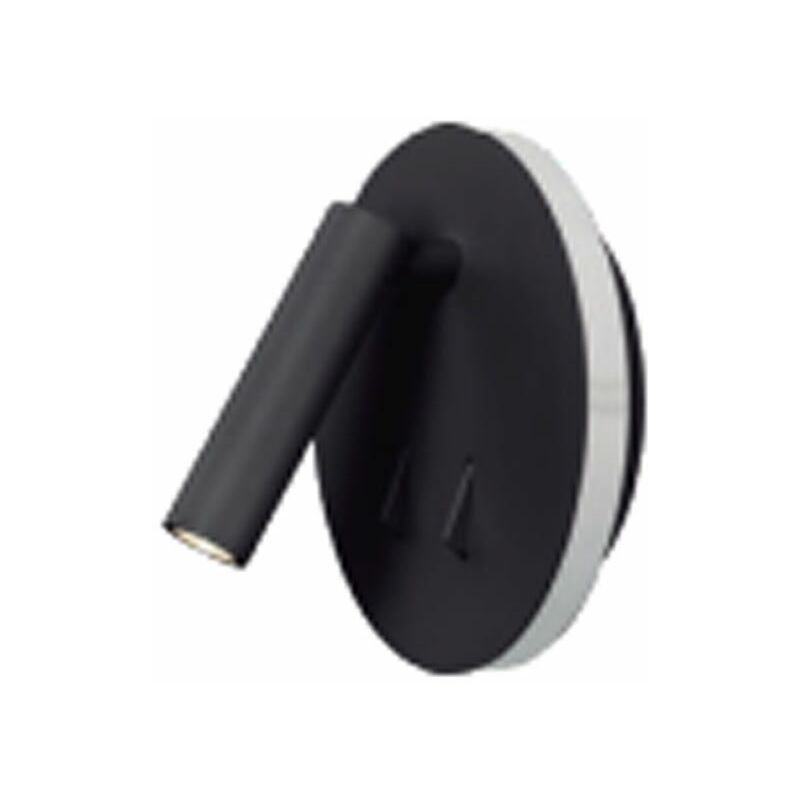 Applique led tête de lit Cayman noir mat