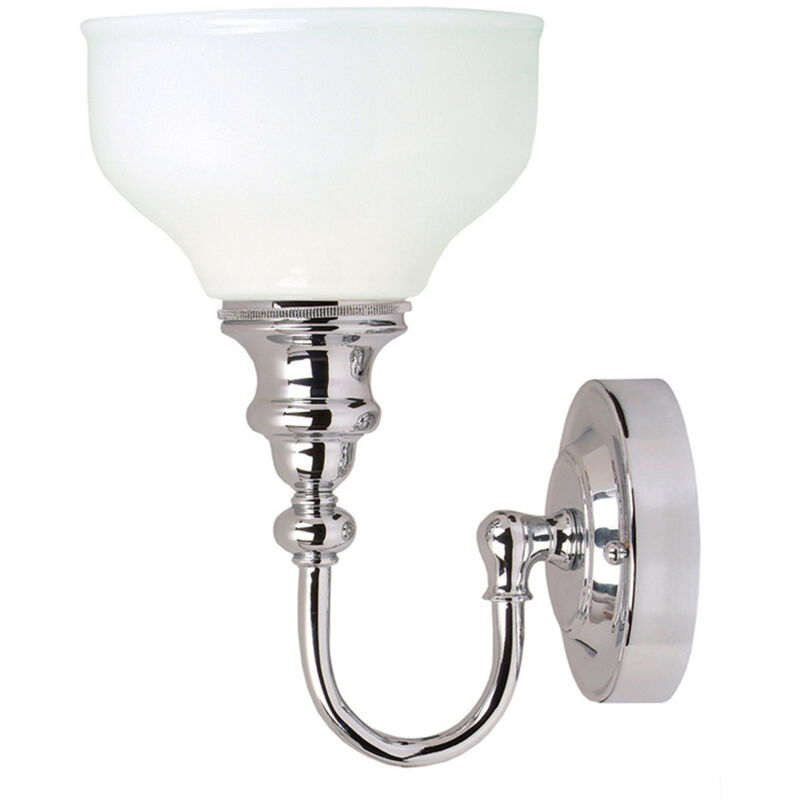 ELSTEAD Applique Cheadle, chrome et verre