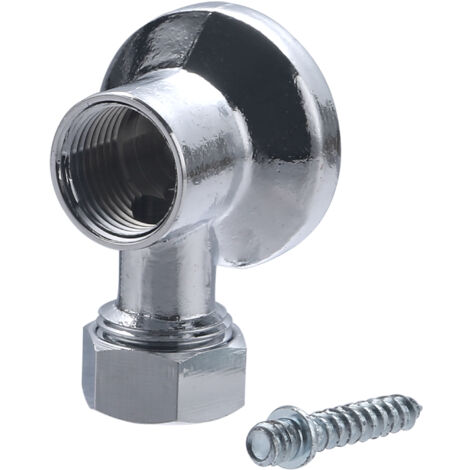 Applique chromée femelle ecrou collet battu