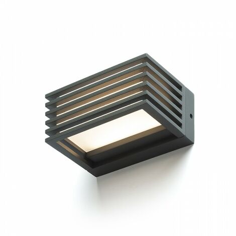 Applique CLAIRE 14 gris anthracite acrylique 230V LED 6W IP54 3000K