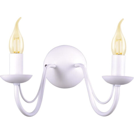 Applique classica bianca 2xE14 Kaja Bartez II K-3999