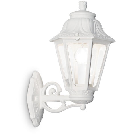 Applique Classica Dafne Materie Plastiche Bianco 1 Luce E27 Big