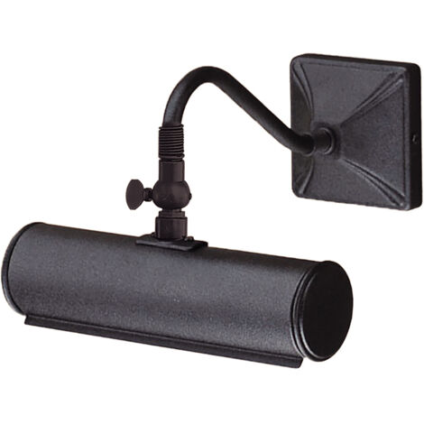 Applique Classica Picture Light Acciaio Nero 1 Luce E14