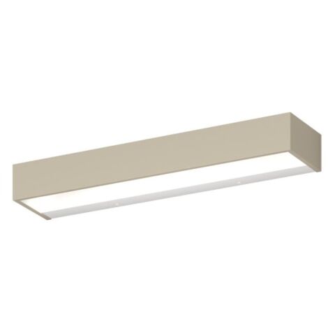 Applique classica top light bios 1213 45 led switch 1980lm alluminio illuminazione modulo integrato, finitura metallo sabbia