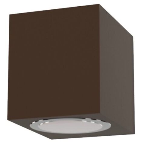 Applique classico lampadari bartalini ebuk one ec gu10 led ip54 alluminio vetro monoemissione