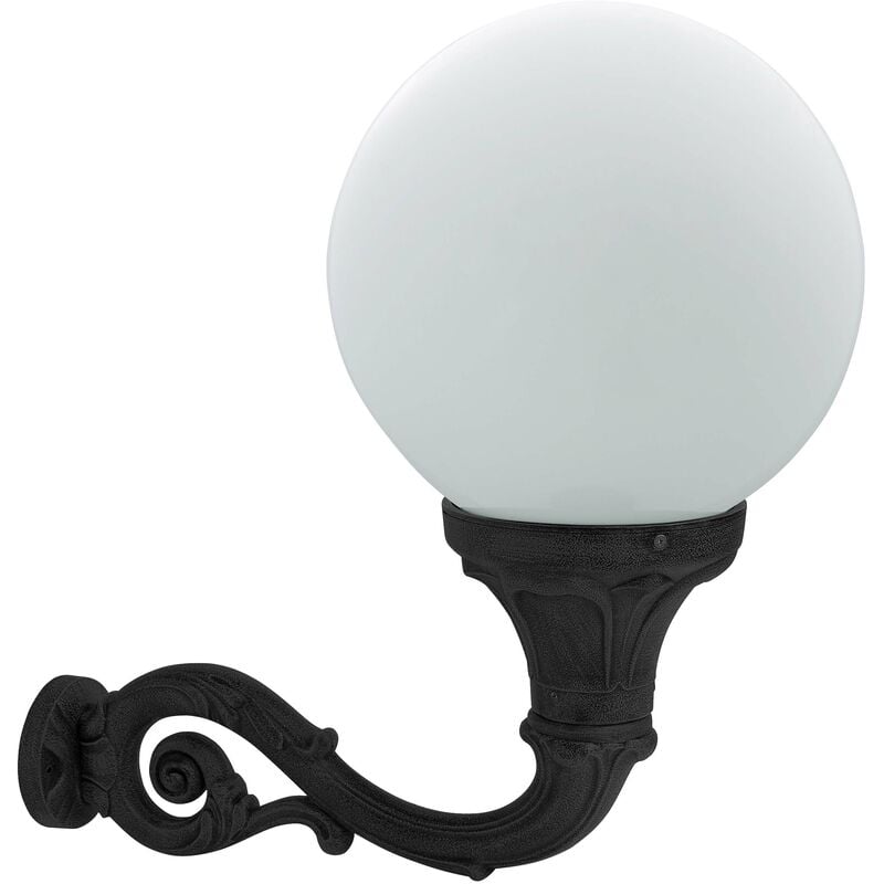 Applique classique indura globo IP55 E27 50W Noir