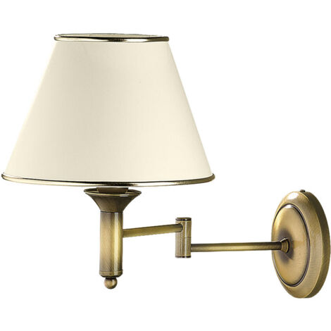 Applique classique orientable laiton patiné E27 Jupiter