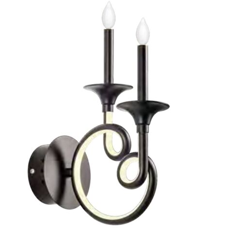 Applique classique redo group chateau ich w2 led 570lm applique module led intégré, finition métal noir mat