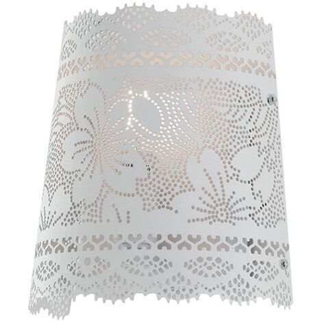 "Applique CLUNY in metallo bianco"