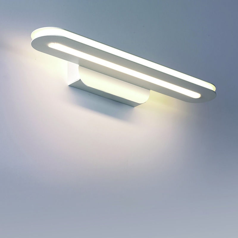 Image of Cattaneo Illuminazione - Applique moderno tratto 754 30a 15w led lampada parete monoemissione specchio quadro 2000lm 3000°k ip20, finitura metallo