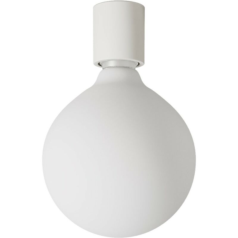 Image of Creative Cables - Applique con lampadina a bulbo effetto porcellana - Waterproof IP44 Con lampadina - Bianco - Con lampadina