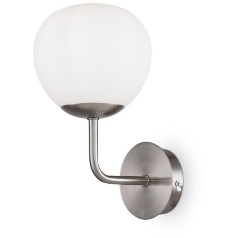 Applique Contemporanea Erich Struttura In Metallo Nichel 1 Luce