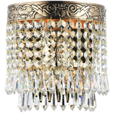 Applique Contemporanea Palace Metallo Oro Antico 1 Luce