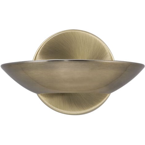 Applique Contemporanea Sardegna Acciaio Ottone Vetro Led 10W 3000K