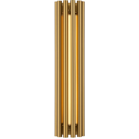 Applique Contemporanea Sonata Led Alluminio Ottone Diffusore Vetro Oro