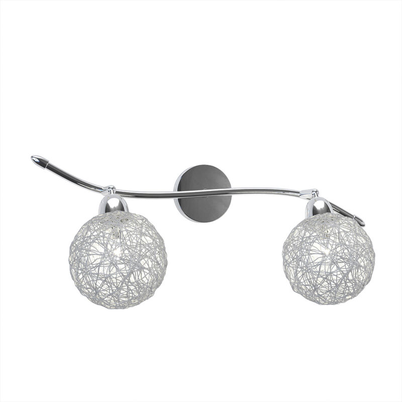 Applique Contemporaneo Orizz Willow Metallo Cromo