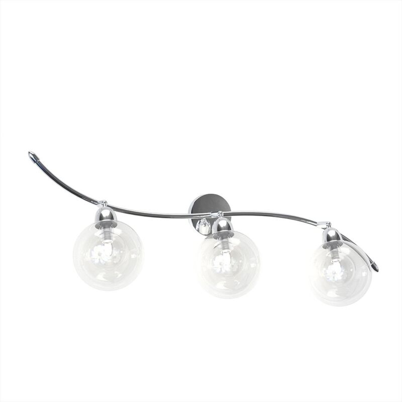 Applique Contemporaneo Orizz Willow Metallo Cromo