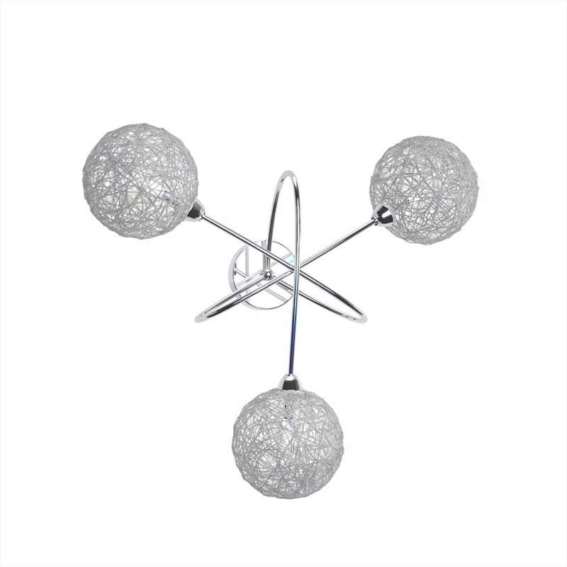 Applique Contemporaneo Willow Metallo Cromo