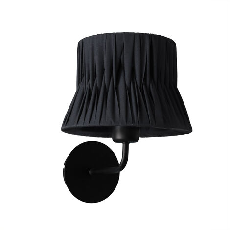 Applique CORA E27 40W Noir Ruban enveloppé noir