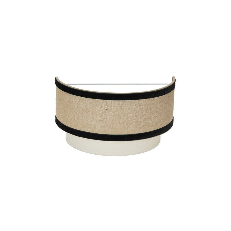Applique cornalina 1xe27 beige/noir 17,5x30x16cm