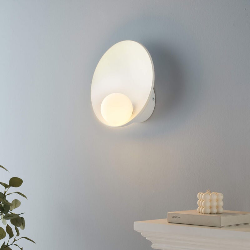 Applique coupole minimaliste avec boule en verre - Gino